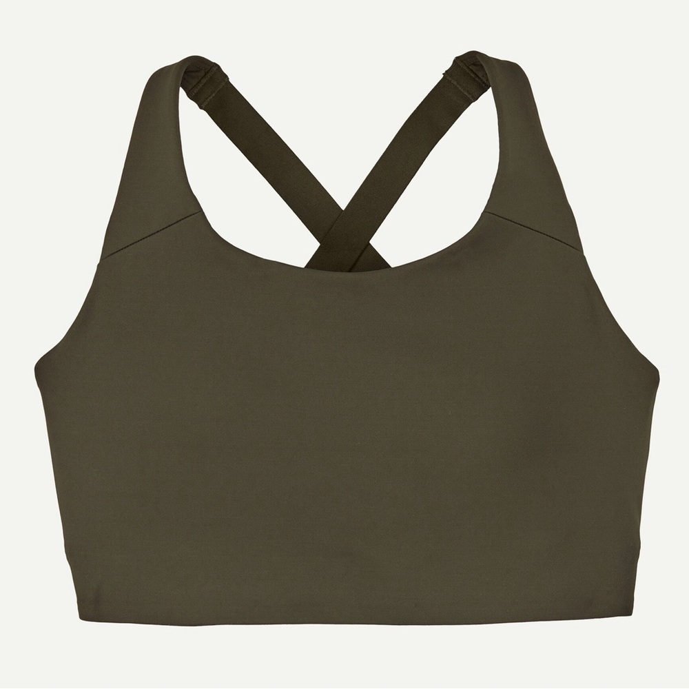 Patagonia Women's Shadowlite Mid-Impact Adjustable Bra Pine Needle Green XXL NEW - Picture 2 of 10
